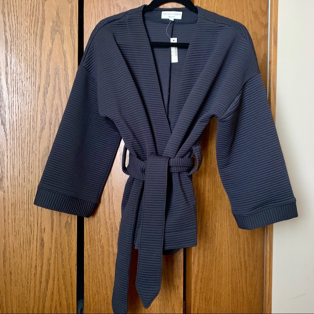 Madewell Texture & Thread Quilted Wrap Jacket